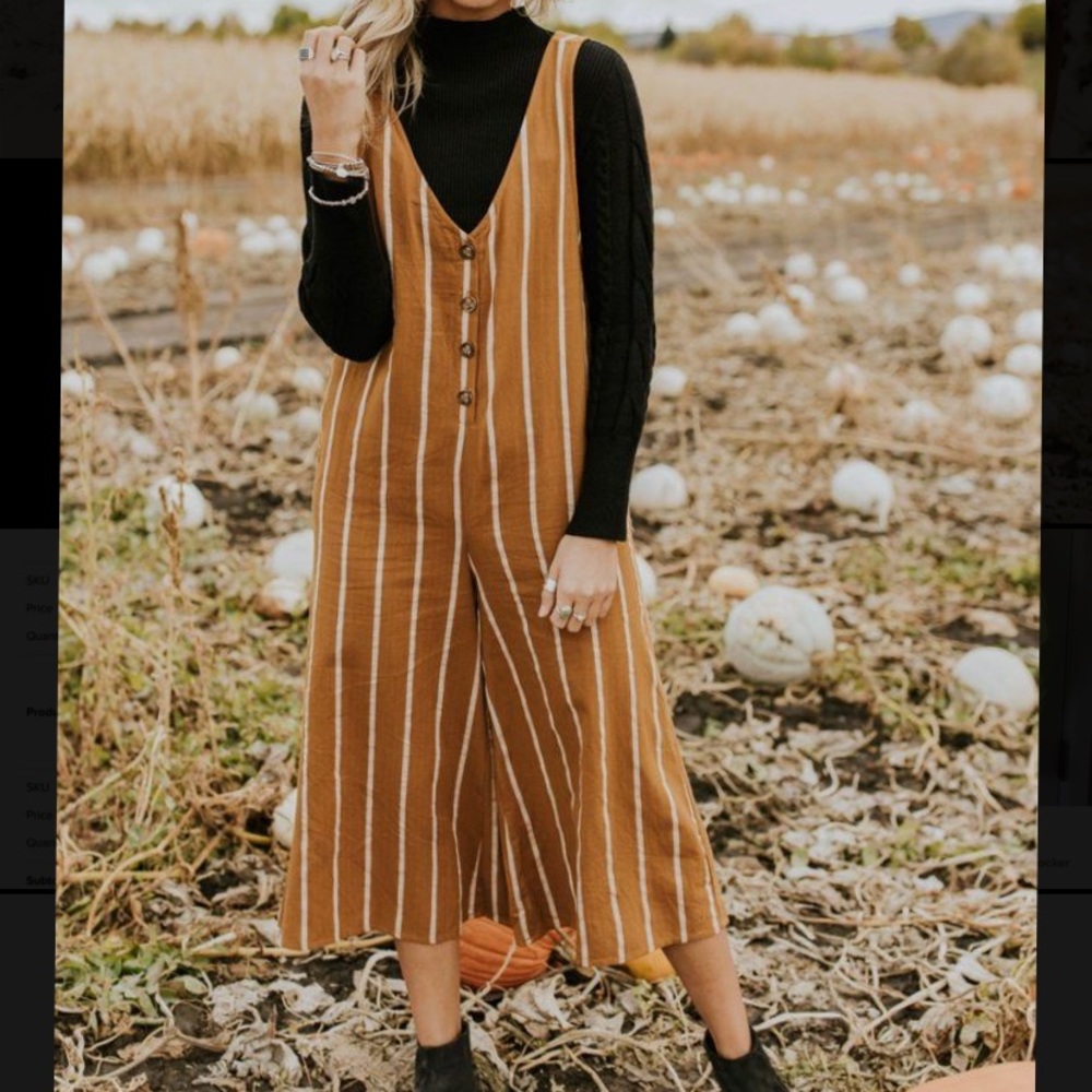 ROOLEE Crawford Stripe Jumpsuit - SIZE SMALL